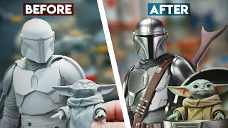 Painting The Mandalorian Premium Format™ Figure  Behind the Scenes [upl. by Uah]