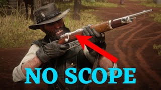 How To Have NO SCOPE On The CARCANO RIFLE • Very Easy And Fast Method • Red Dead Redemption 2 [upl. by Findlay255]