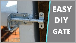 How To Build A Simple Wooden Gate  Clean Design  No Diagonal Bracing [upl. by Steck]