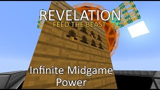 FTB Revelation  Insane MidGame Power Setup  INFINITE POWER [upl. by Atsirc]