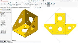 Solidworks sheet metal Tutorial Base flange Edge Flange and Corner relief [upl. by Einra]