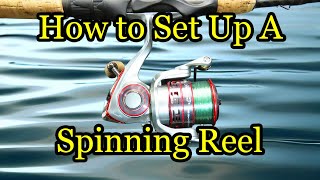 How to Set up a New Fishing Rod and Reel with Line  Spinning Reel Tips and Tricks [upl. by Ajet]