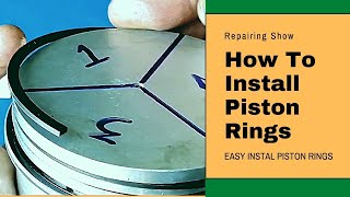 Piston Rings Installation Easily l How To Install Piston Rings [upl. by Yrreg]