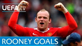 Wayne Rooney  10 great European goals  Manchester United [upl. by Can]