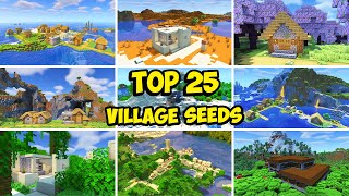 TOP 25 BEST VILLAGE SEEDS For Minecraft 121 [upl. by Wilmer]