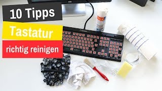 10 Tipps  Tastatur schnell und richtig reinigen [upl. by Ennaharas]