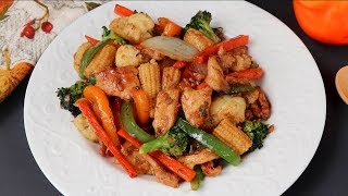 চাইনিজ চিকেন এন্ড ভেজিটেবল স্ট্যার ফ্রাই  Chicken amp Veggie Stir Fry  Bangla Vegetable Recipe [upl. by Lepine]