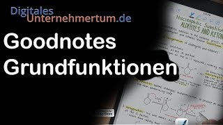 Grundfunktionen von Goodnotes  kurz und knapp erklärt [upl. by Nicolau]