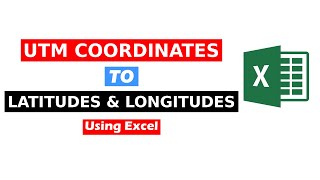 Convert UTM to Decimal Degrees Latitude Longitude with Excel [upl. by Edialeda]