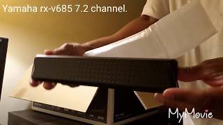 Unboxing Yamaha RXV685 72channel Receiver [upl. by Cogswell]