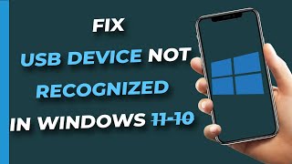 How To Fix Unknown USB Device Device Descriptor Request Failed Windows 1087 [upl. by Schuster]