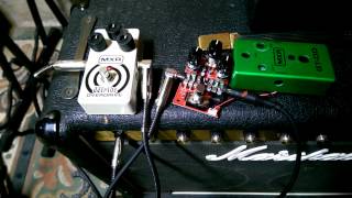 MXR Gtod internal switch vs Mxr Zw44 on Marshall Jcm 800 [upl. by Akenal]