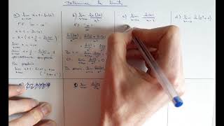 Calculs de limites avec lnx et expx et croissances comparées [upl. by Bohs]