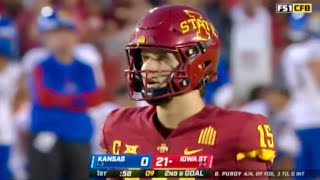 2021  Iowa State vs Kansas  Brock Purdy 4 TDs  NCAA Football  10022021 [upl. by Freemon164]