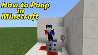 How to Poop in Minecraft  Redstone Creation [upl. by Eugilegna373]