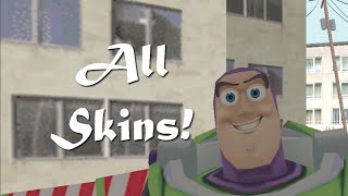 GTA SA Showing all Skins of the Skin Selector Mod Gameplay HD [upl. by Nilyahs]