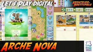 Arche Nova  Lets Play auf Board Game Arena [upl. by Atikehs]