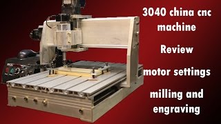 3040 China CNC  Review  motor settings  milling and engraving [upl. by Ettenav]