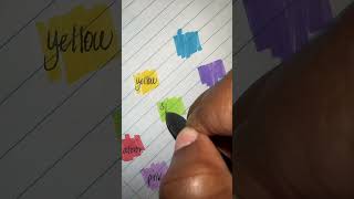 swatching my sharpie s note markers ✨ asmr sharpie colors swatch writetorelax handwriting [upl. by Yretsym955]