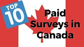 10 Best Paid Survey Sites in Canada 100 FREE to Join [upl. by Thessa]