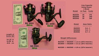 Daiwa BG Spinning Reels  Review Size Comparisons amp Dimensions [upl. by Dulcy220]