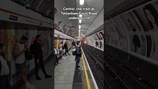 Approaching of a central line train at Tottenham Court Road underground station  londonview tube [upl. by Dajma]