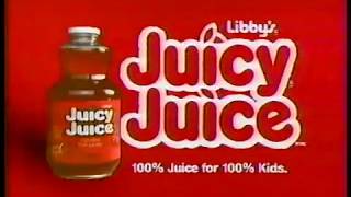 Libbys Juicy Juice 90s Commercial 1992 [upl. by Mora388]