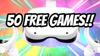 Enjoy 50 FREE GAMES on the QUEST 3 amp Quest 2 [upl. by Elinet]