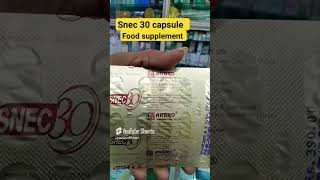 SNEC 30 capsule supliment food ps medicine PR health [upl. by Aiotal]