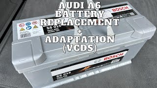 Audi A6 Battery Replacement [upl. by Ennahgiel]