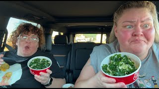 Eating Healthy Chick Fil A Mukbang [upl. by Neirual]