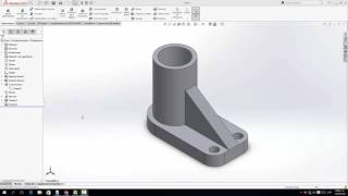 Como hacer pieza en solidworks 2016 [upl. by Nuli]