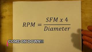 Calculating the RPM for your machines [upl. by Notsirhc]