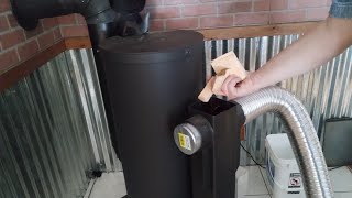 Liberator Rocket Heater chunking your firewood [upl. by Docilla]