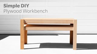 How To Build A DIY Workbench Out Of Plywood  Woodworking [upl. by Yblok291]