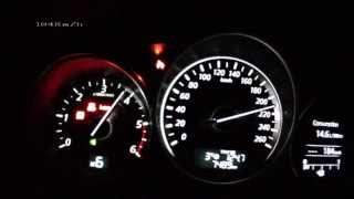 Mazda 6 2013 22 SkyActivD  acceleration 0200 kmh  Vmax test [upl. by Danette]