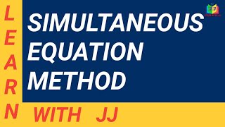 Simultaneous equation method [upl. by Reibaj]