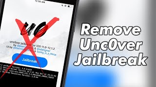 How to UnJailbreak Remove Unc0ver Cydia Restore Original iOS [upl. by Hawker]