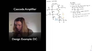 Cascode Amplifier Design Example  DC Biasing [upl. by Innattirb792]