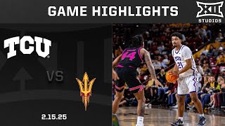 TCU vs Arizona State Game Highlights  202425 Big 12 Men’s Basketball [upl. by Ottillia]