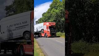 C amp M Birchard Transport Scania R500 Open Pipe leaving Truckfest Malvern 2024 scania openpipe [upl. by Hervey]