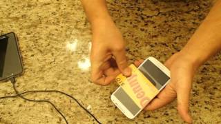 Tutorial How to remove tempered glass screen protector Samsung Galaxy S4 [upl. by Eillen]