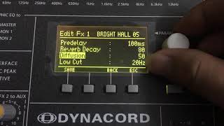 Hướng dẫn cánh lưu echo amp Rever cho Mixer DyNaCord CMS 1600 [upl. by Nastassia]