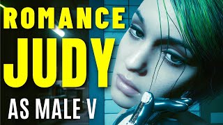 Cyberpunk 2077 ► ROMANCE JUDY AS MALE V PC Mod [upl. by Annaya682]