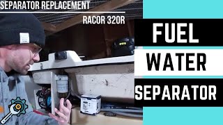 Replacing My FuelWater Separator Racor 320R Filter Maintenance Vlog [upl. by Yesteb]