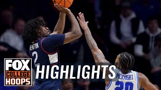 No 4 UConn Huskies vs Xavier Musketeers Highlights  CBB on FOX [upl. by Llertnov]