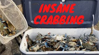 Insane Crabbing Trip Using Hand Lines CatchCleanCook Crab amp Shrimp Stew With Fried Shrimp [upl. by Aivatco721]