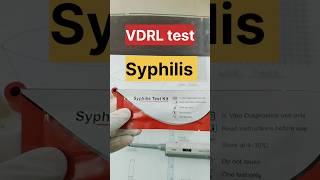 VDRL testrapid test for Syphilis disease dmlt labtechnician bscnursing [upl. by Gloriane]