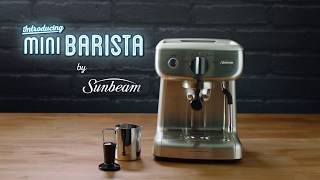 Sunbeam Mini Barista Coffee Espresso Machine EM4300 [upl. by Annawik575]