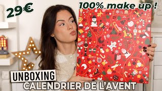 UNBOXING Calendrier de l’avent maquillage 29€ BYS [upl. by Ynogoham]